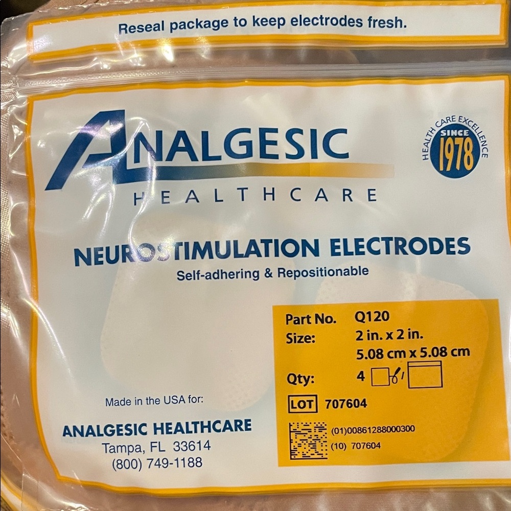 16 pads Neurostimulation Electrodes - White